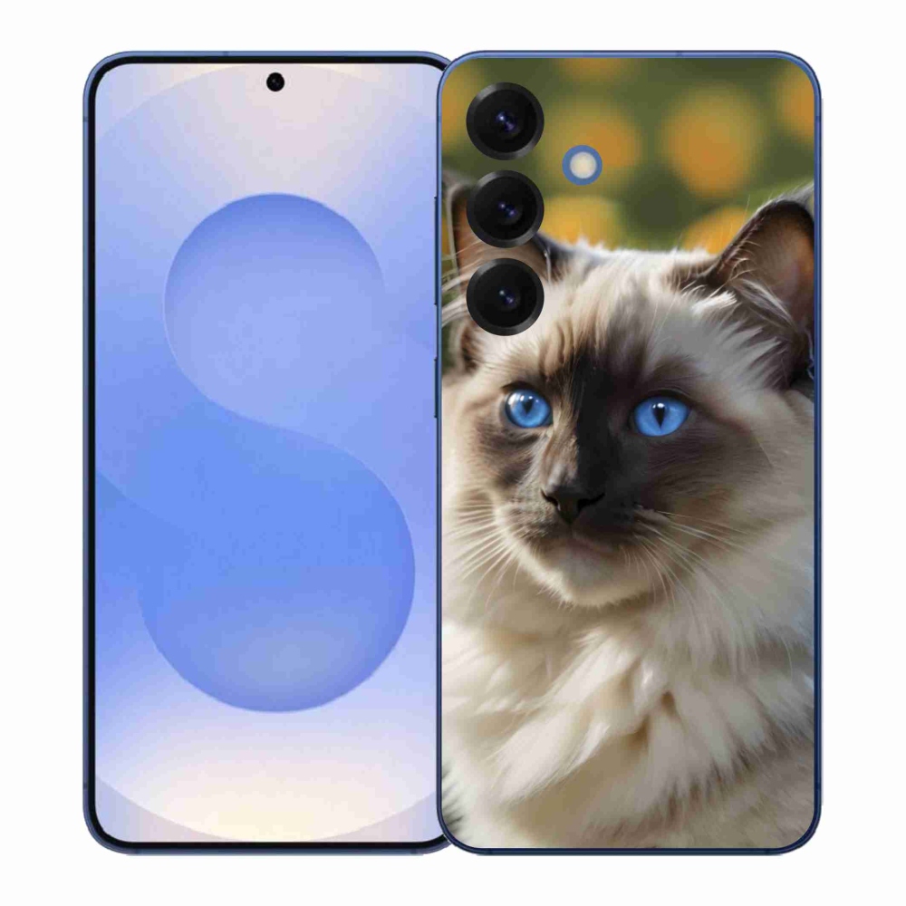 Gelový kryt mmCase na Samsung Galaxy S26+ - bílý ragdoll