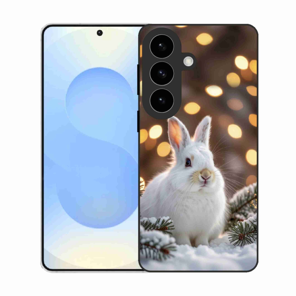 Gelový kryt mmCase na Samsung Galaxy S26 - bílý zajíc