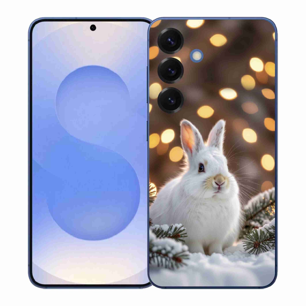 Gelový kryt mmCase na Samsung Galaxy S26+ - bílý zajíc