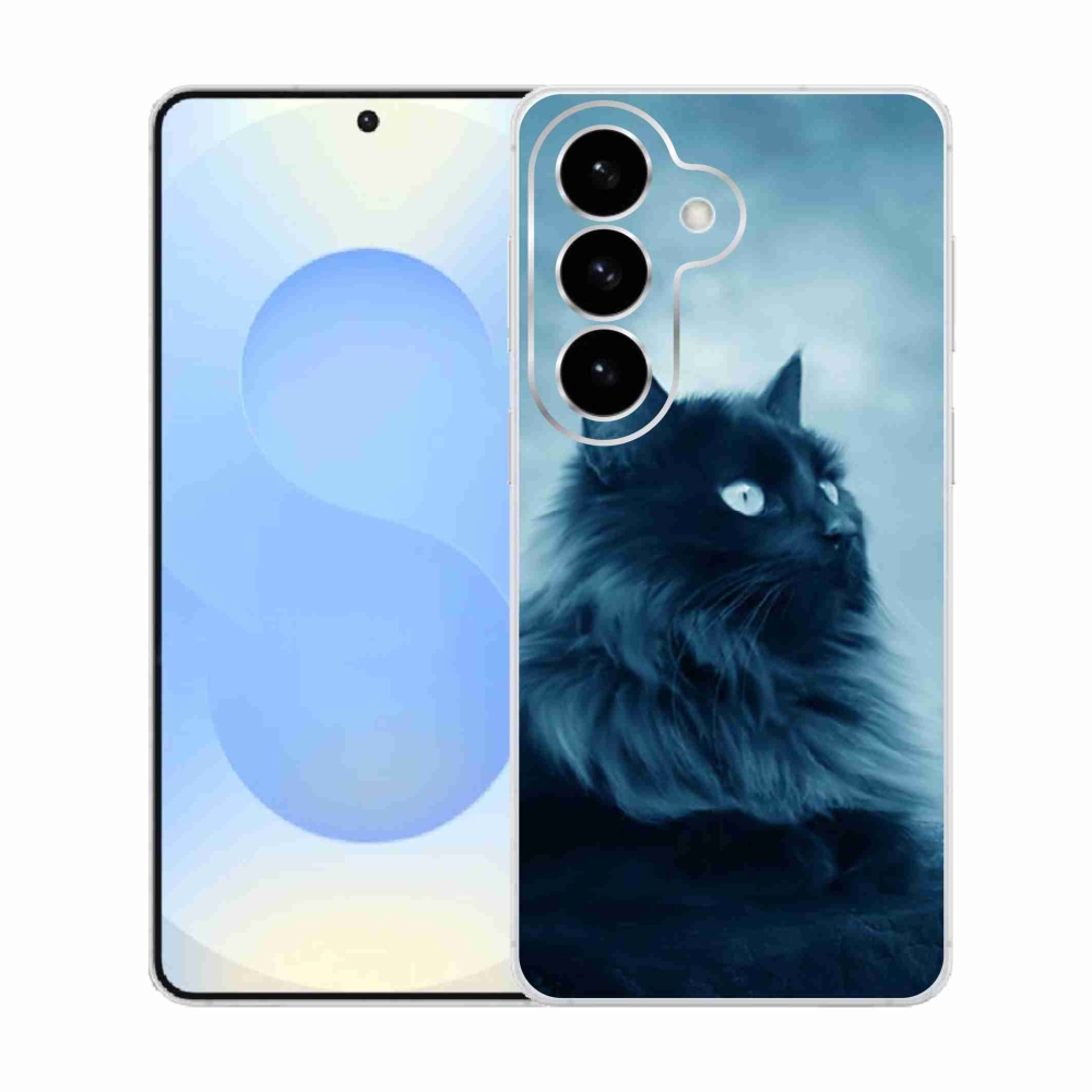 Gelový kryt mmCase na Samsung Galaxy S26  - černá kočka 1