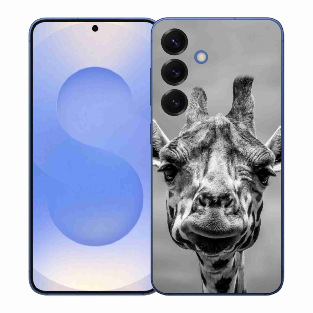 Gelový kryt mmCase na Samsung Galaxy S26+ - černobílá žirafa