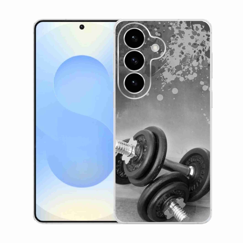 Gelový kryt mmCase na Samsung Galaxy S26  - činky 1