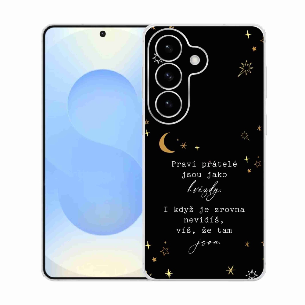 Gelový kryt mmCase na Samsung Galaxy S26  - citát 6 černé pozadí