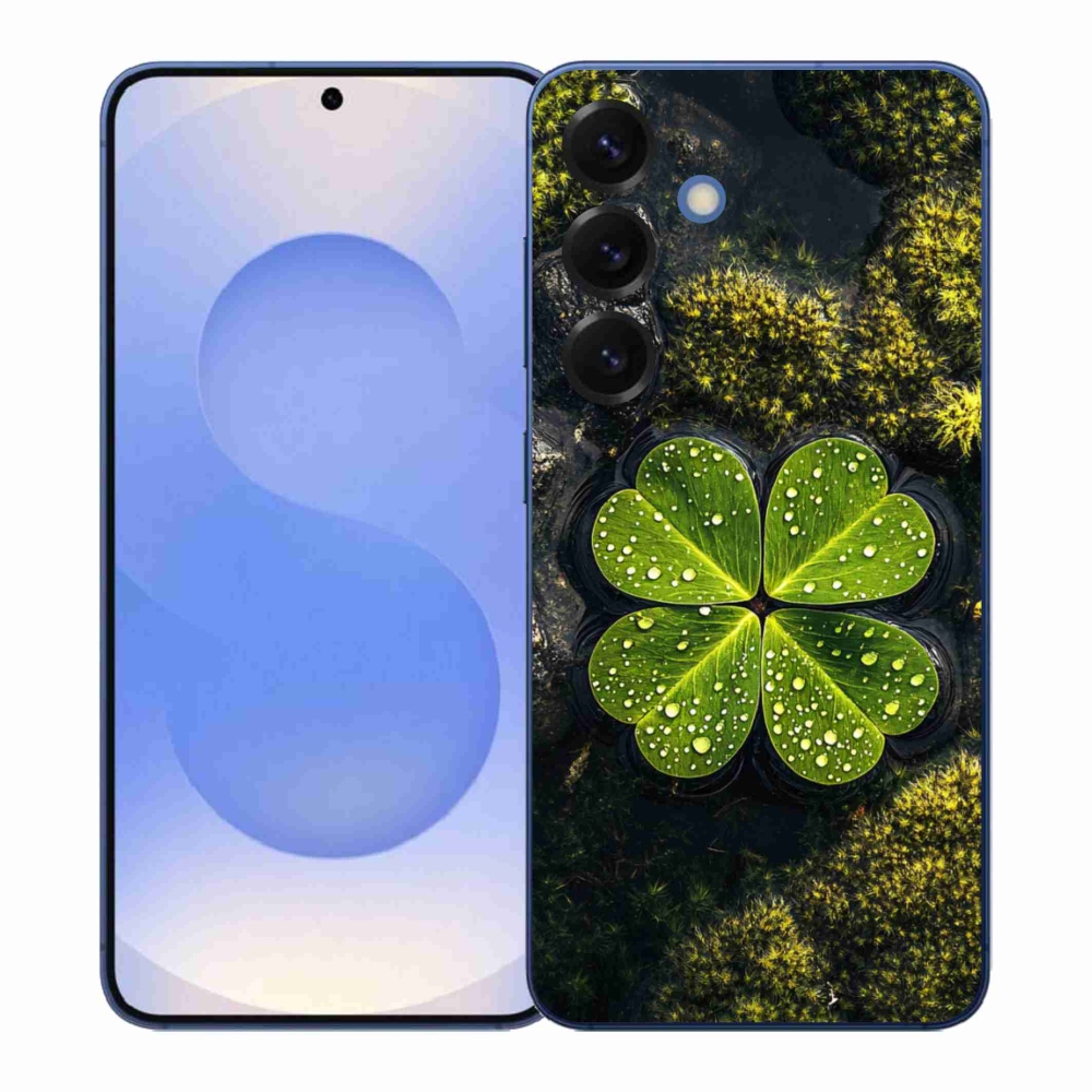 Gelový kryt mmCase na Samsung Galaxy S26+ - čtyřlístek