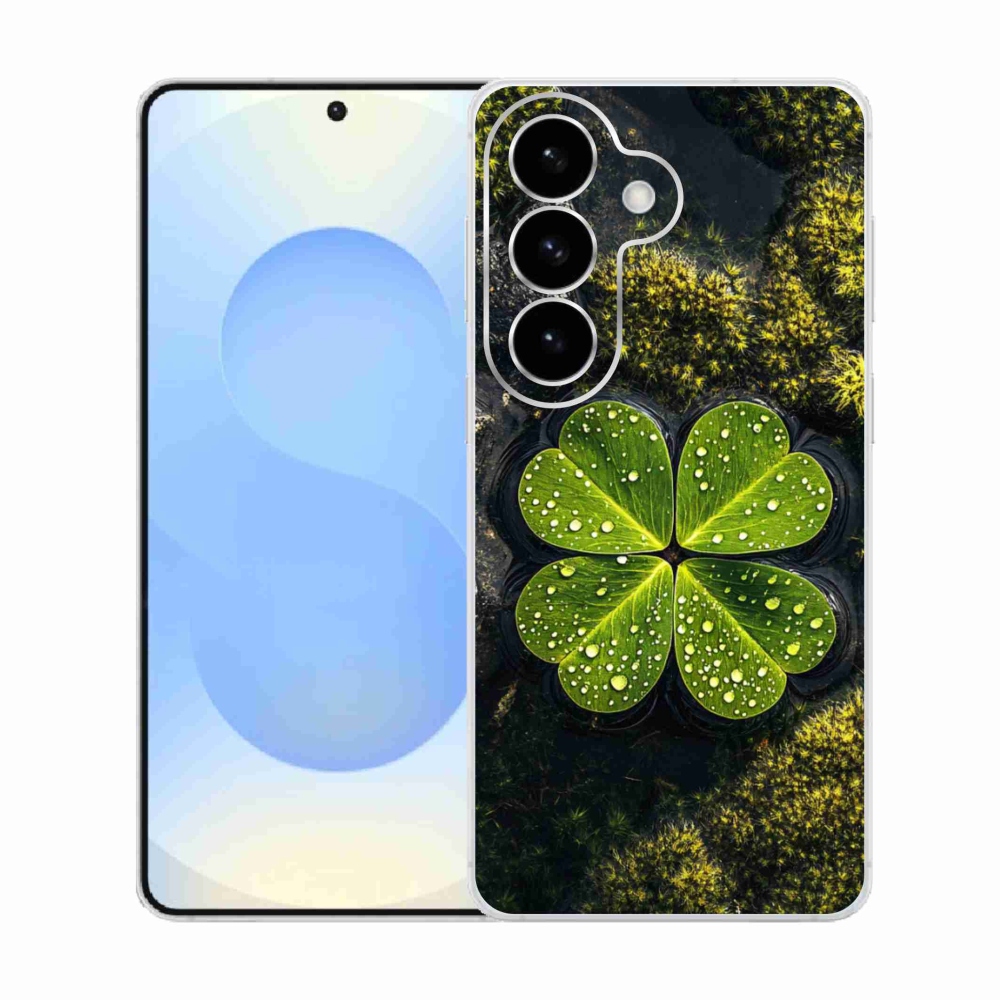 Gelový kryt mmCase na Samsung Galaxy S26  - čtyřlístek