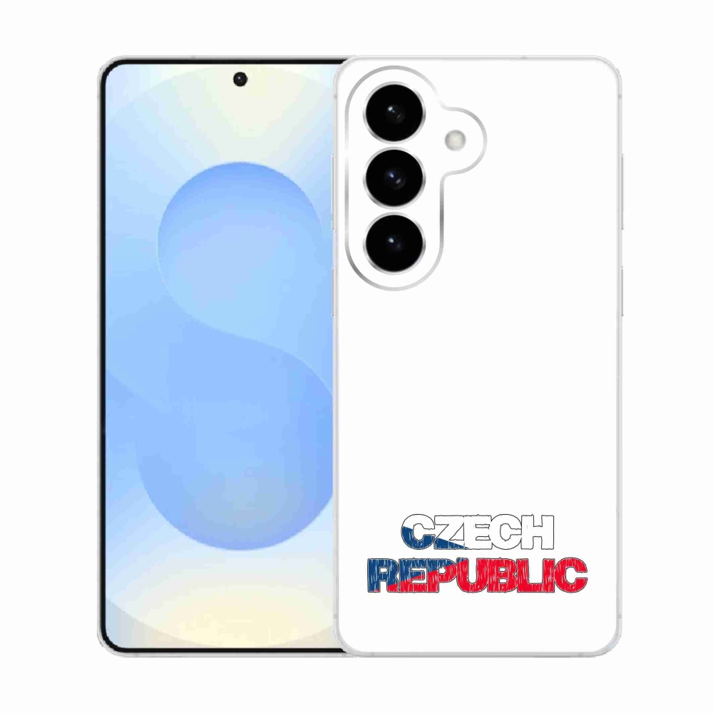Gelový kryt mmCase na Samsung Galaxy S26  - Czech Republic bílé pozadí