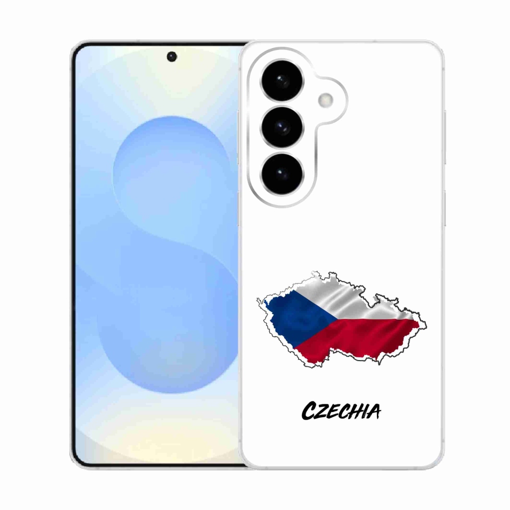 Gelový kryt mmCase na Samsung Galaxy S26  - Czechia bílé pozadí