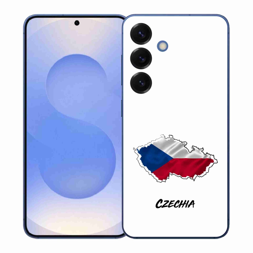 Gelový kryt mmCase na Samsung Galaxy S26+ - Czechia bílé pozadí