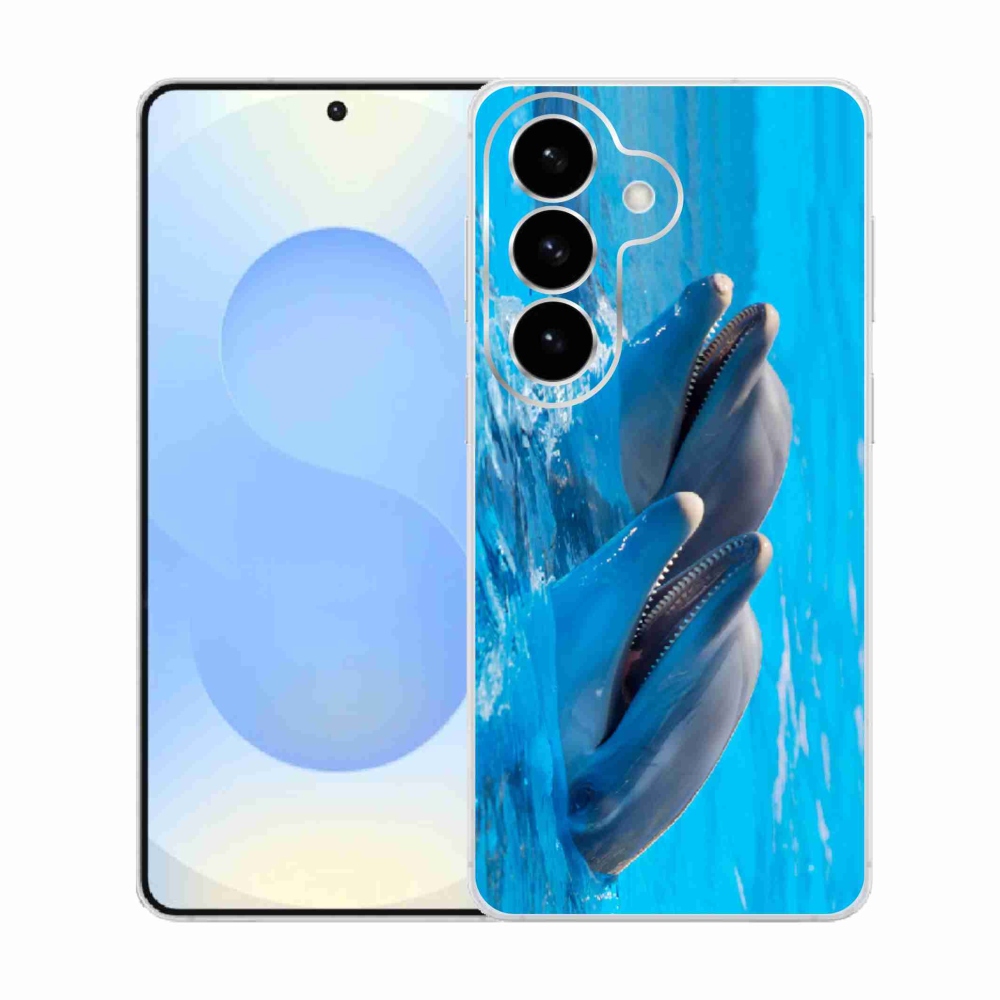 Gelový kryt mmCase na Samsung Galaxy S26  - delfíni
