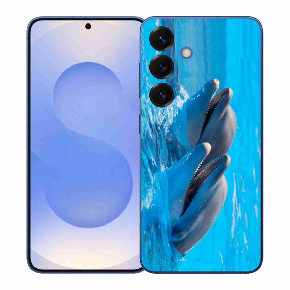 Gelový kryt mmCase na Samsung Galaxy S26+ - delfíni