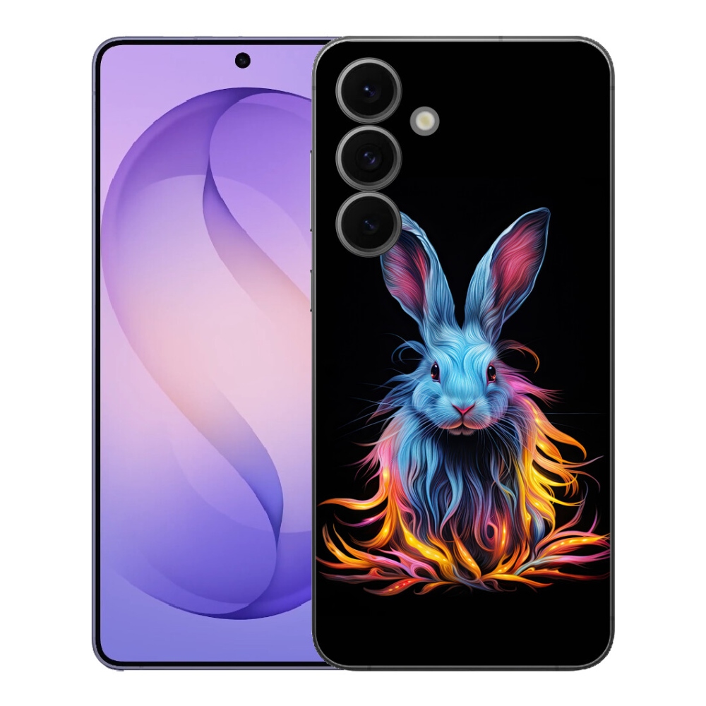 Gelový kryt mmCase na Samsung Galaxy S26 FE - abstraktní zajíc