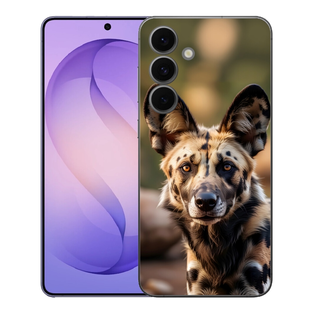 Gelový kryt mmCase na Samsung Galaxy S26 FE - africký divoký pes