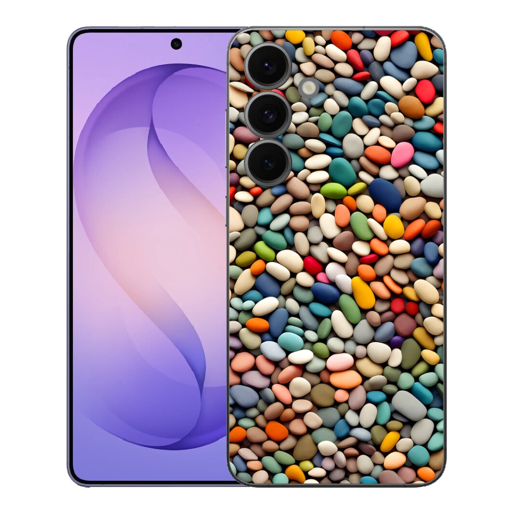 Gelový kryt mmCase na Samsung Galaxy S26 FE - barevné kamínky 2