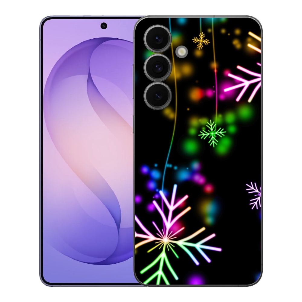 Gelový kryt mmCase na Samsung Galaxy S26 FE - barevné vločky