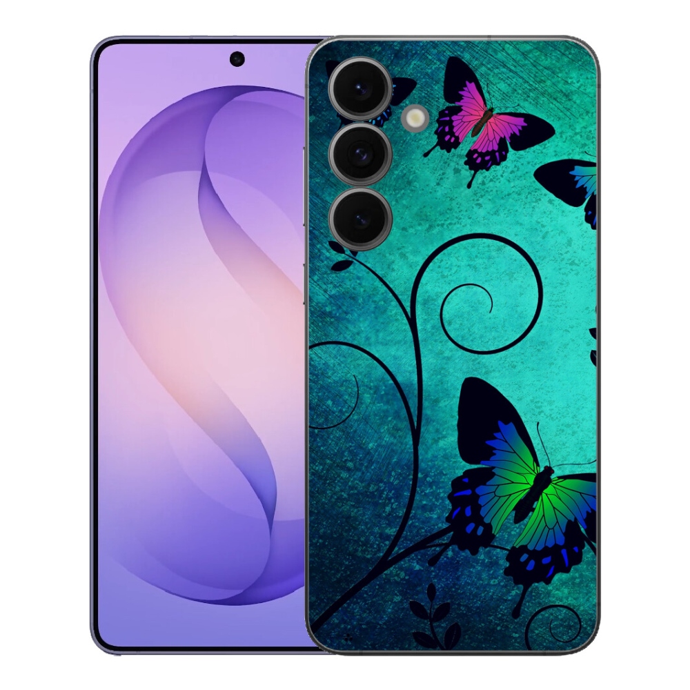 Gelový kryt mmCase na Samsung Galaxy S26 FE - barevní motýli