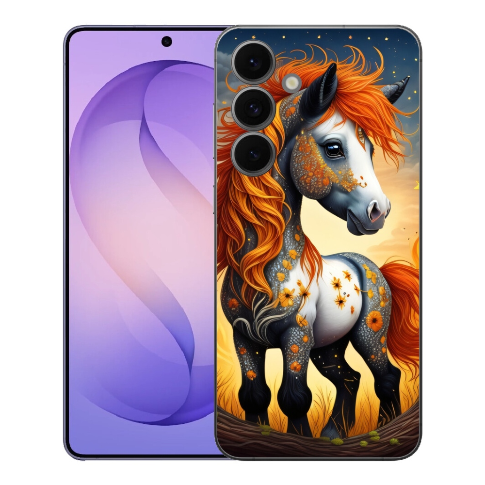 Gelový kryt mmCase na Samsung Galaxy S26 FE - barevný poník