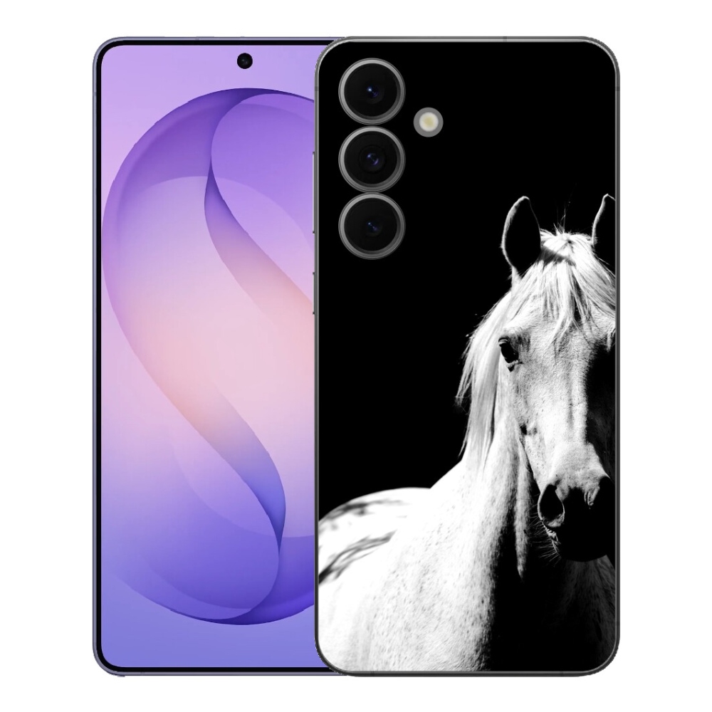 Gelový kryt mmCase na Samsung Galaxy S26 FE - bílý kůň 5