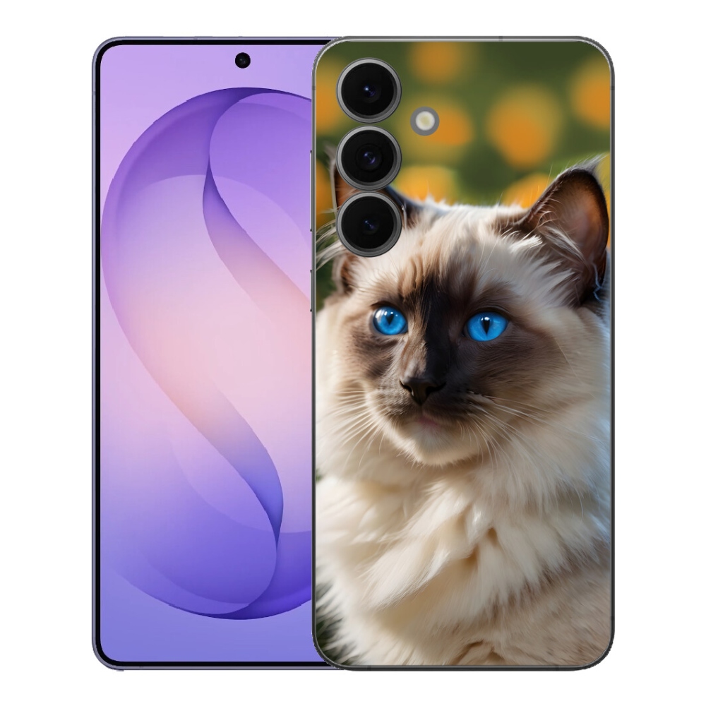 Gelový kryt mmCase na Samsung Galaxy S26 FE - bílý ragdoll