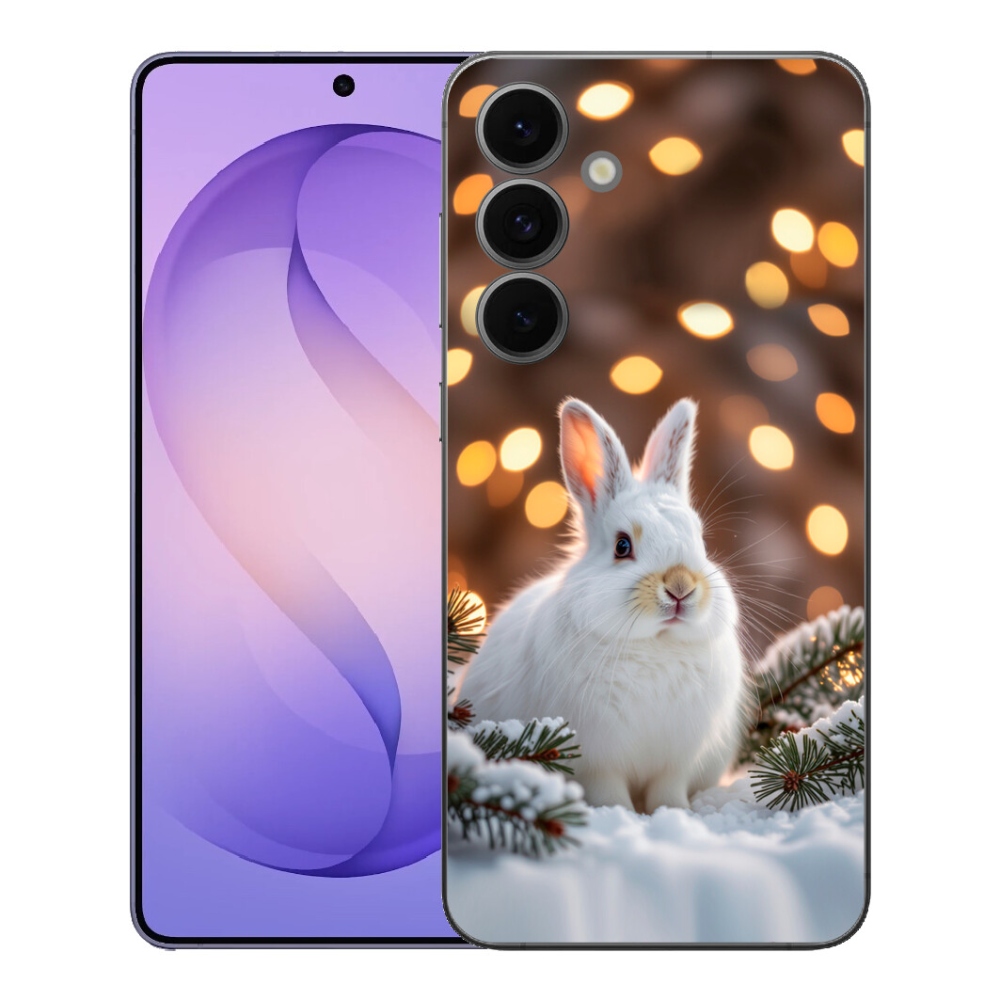 Gelový kryt mmCase na Samsung Galaxy S26 FE - bílý zajíc