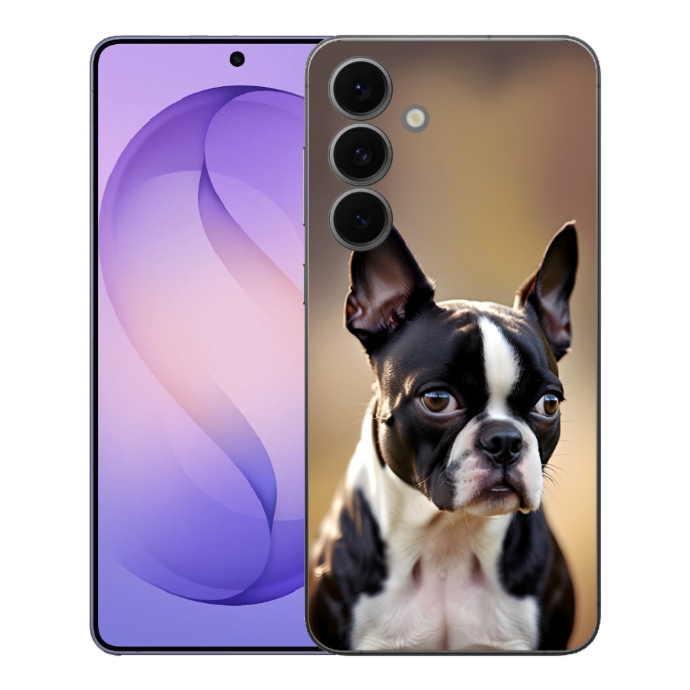 Gelový kryt mmCase na Samsung Galaxy S26 FE - bostonský teriér