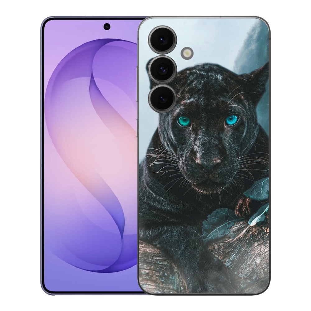 Gelový kryt mmCase na Samsung Galaxy S26 FE - černý panter