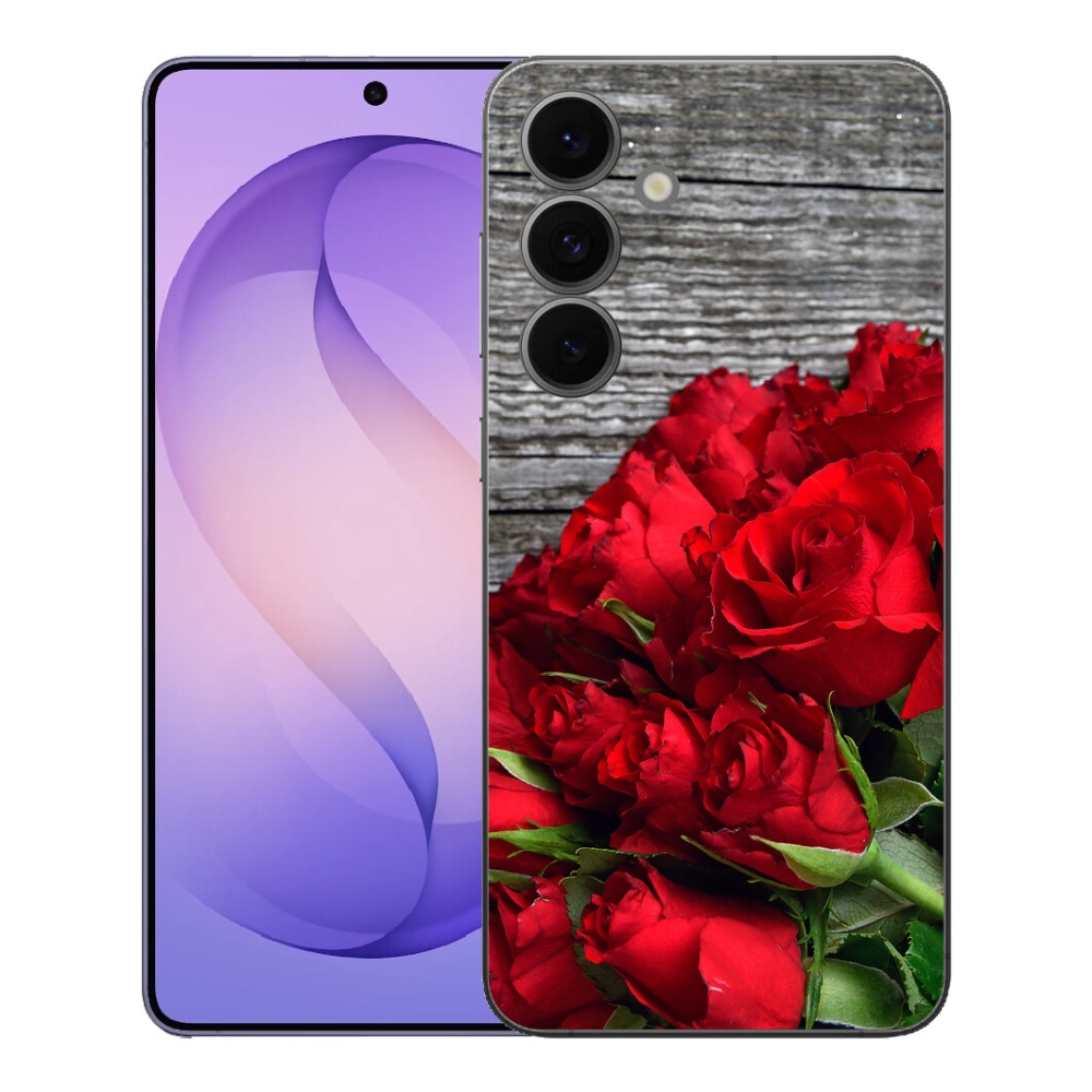 Gelový kryt mmCase na Samsung Galaxy S26 FE - červené růže