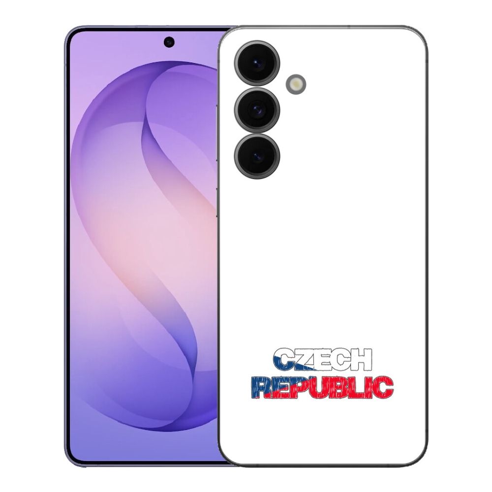Gelový kryt mmCase na Samsung Galaxy S26 FE - Czech Republic bílé pozadí