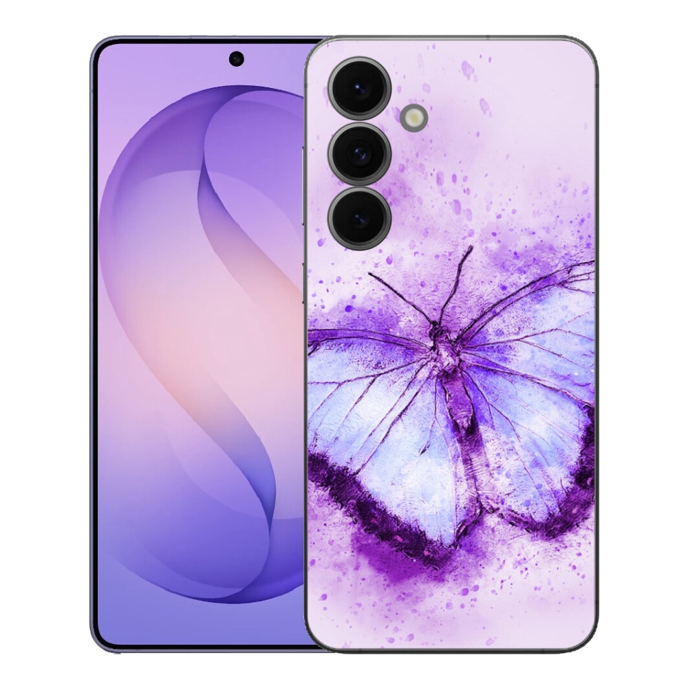 Gelový kryt mmCase na Samsung Galaxy S26 FE - fialový motýl