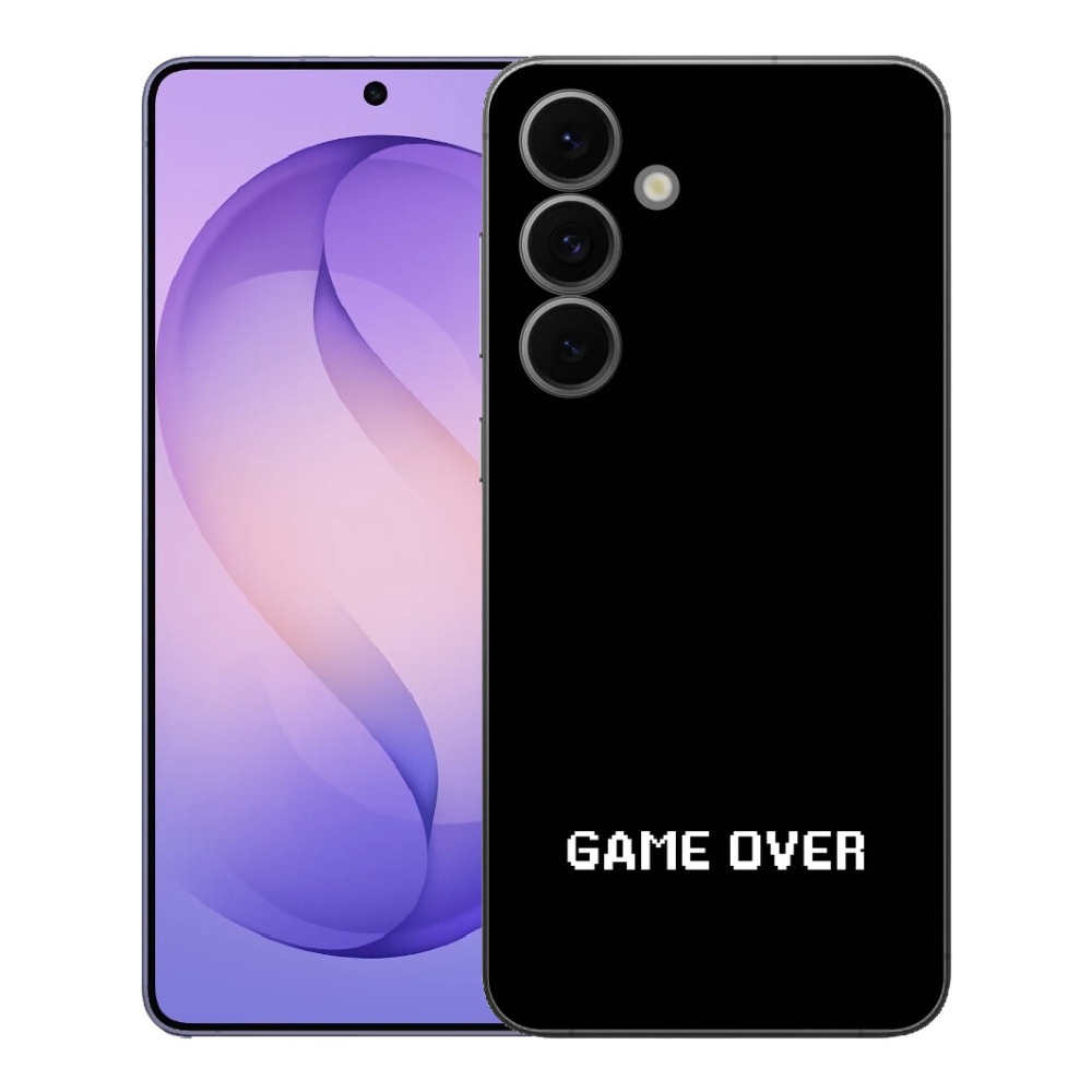 Gelový kryt mmCase na Samsung Galaxy S26 FE - game over černé pozadí
