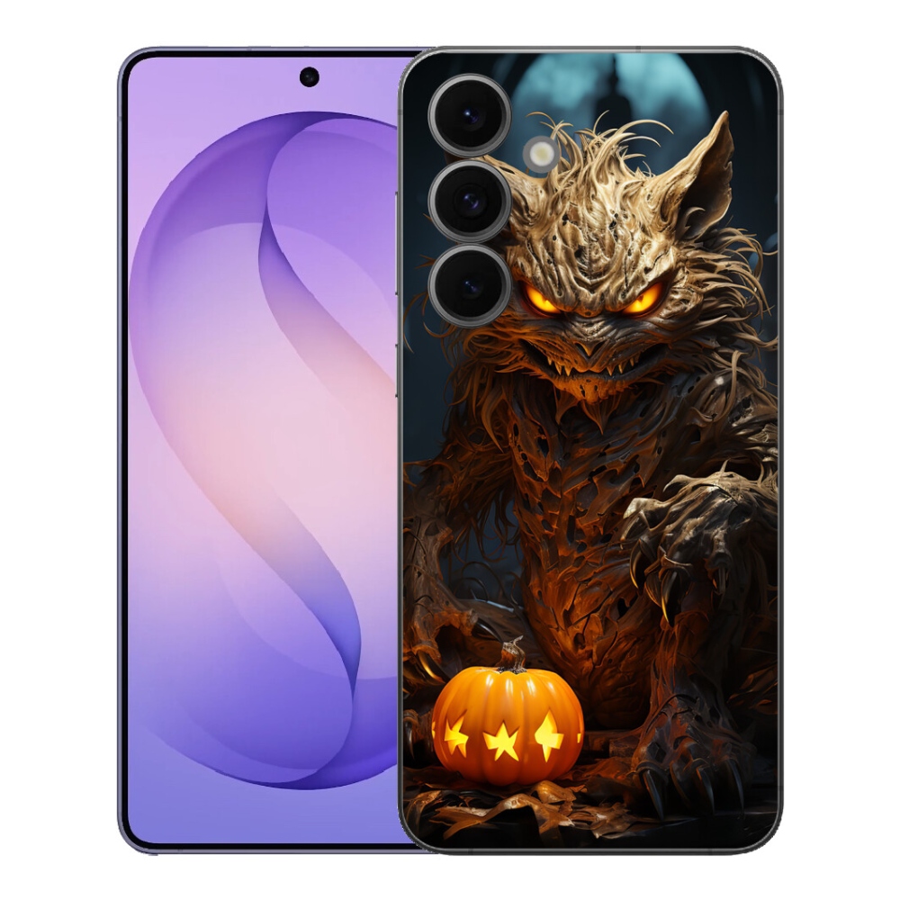 Gelový kryt mmCase na Samsung Galaxy S26 FE - halloweenská příšera