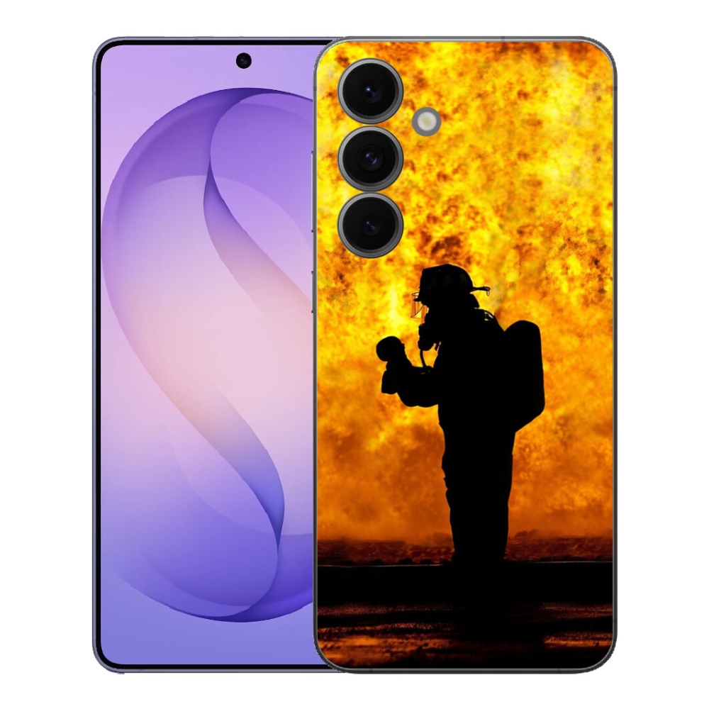 Gelový kryt mmCase na Samsung Galaxy S26 FE - hasič