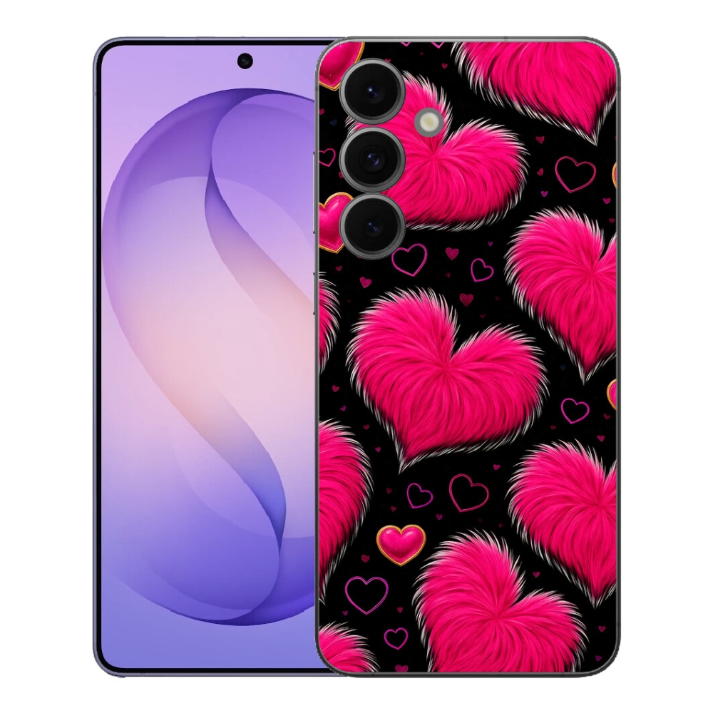 Gelový kryt mmCase na Samsung Galaxy S26 FE - hebká srdce
