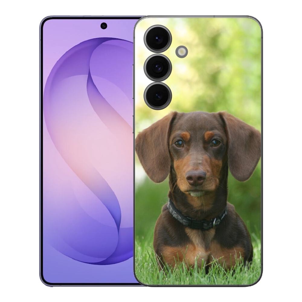 Gelový kryt mmCase na Samsung Galaxy S26 FE - hnědý jezevčík