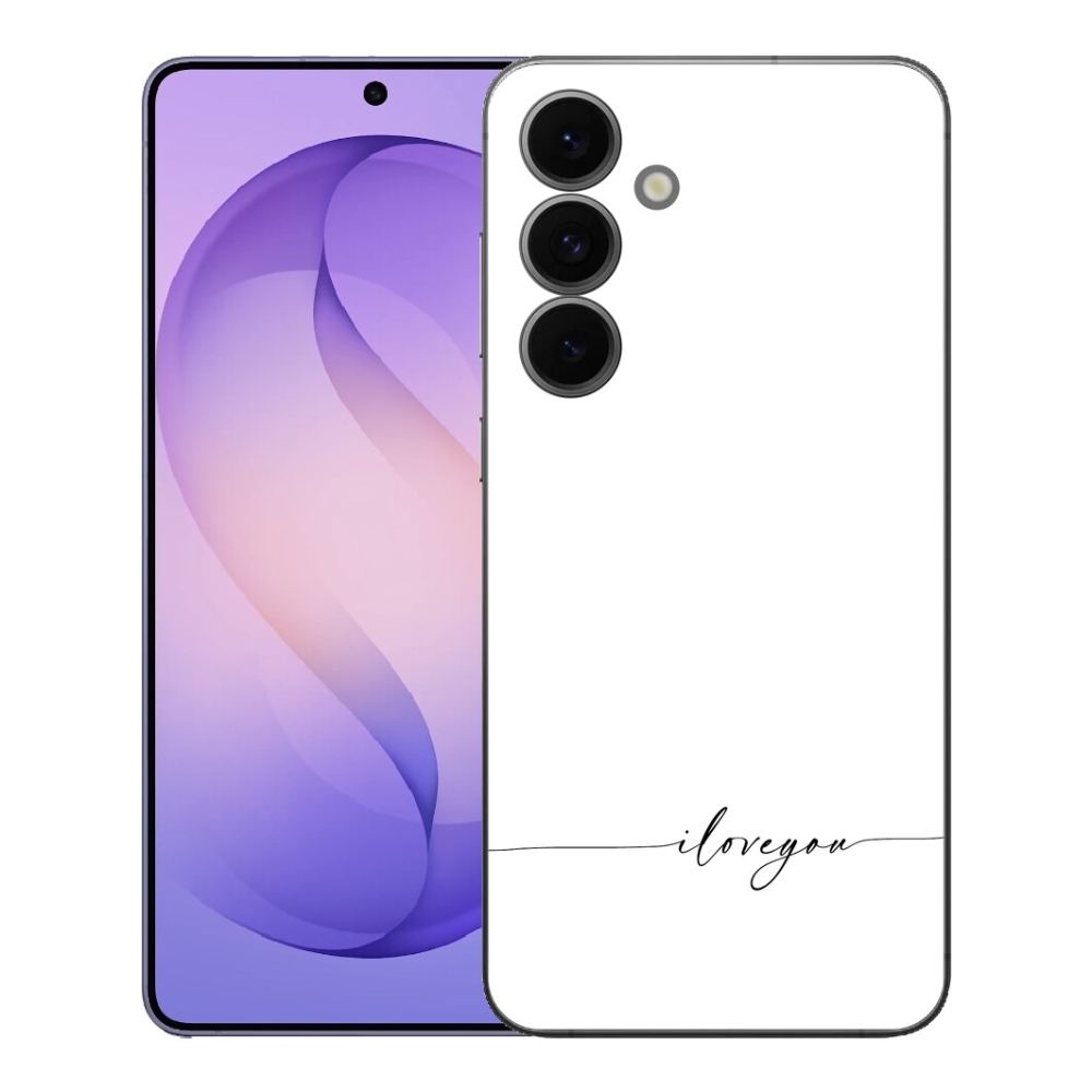 Gelový kryt mmCase na Samsung Galaxy S26 FE - I love you bílé pozadí