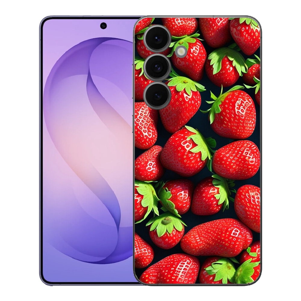 Gelový kryt mmCase na Samsung Galaxy S26 FE - jahody