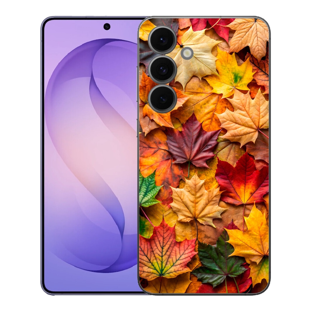 Gelový kryt mmCase na Samsung Galaxy S26 FE - javorové listy 2