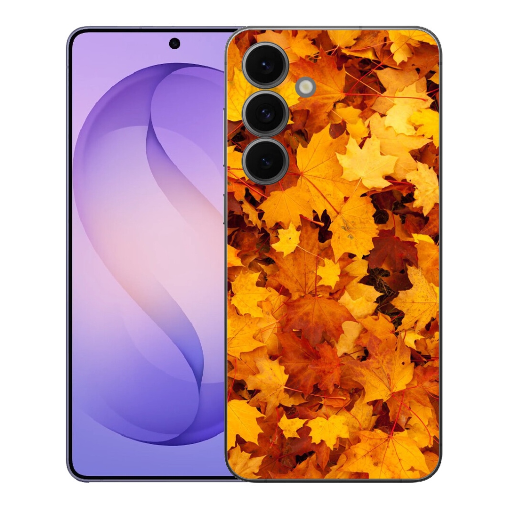 Gelový kryt mmCase na Samsung Galaxy S26 FE - javorové listy