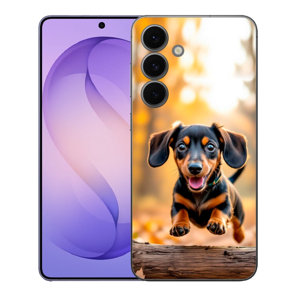 Gelový kryt mmCase na Samsung Galaxy S26 FE - jezevčík 2