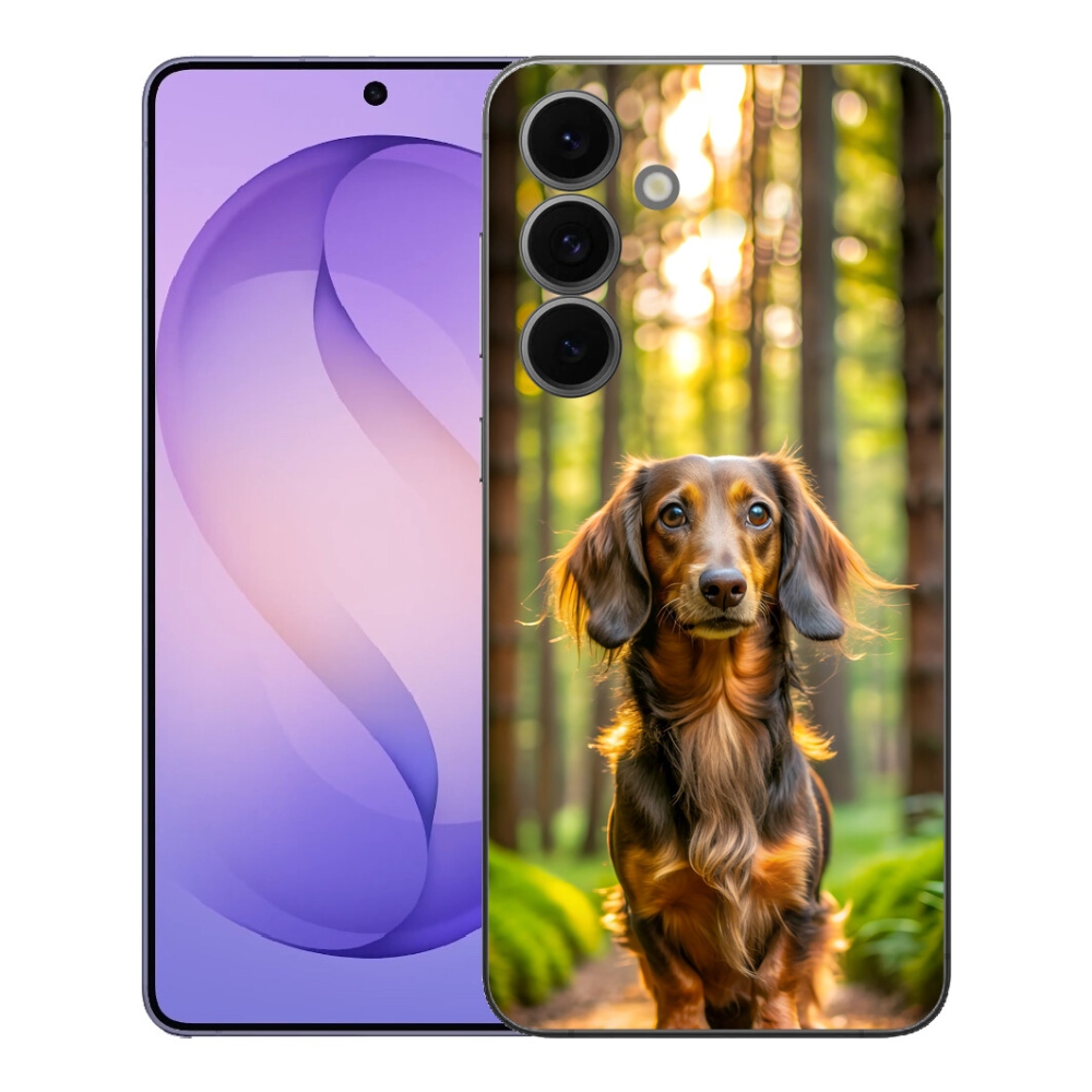 Gelový kryt mmCase na Samsung Galaxy S26 FE - jezevčík 4