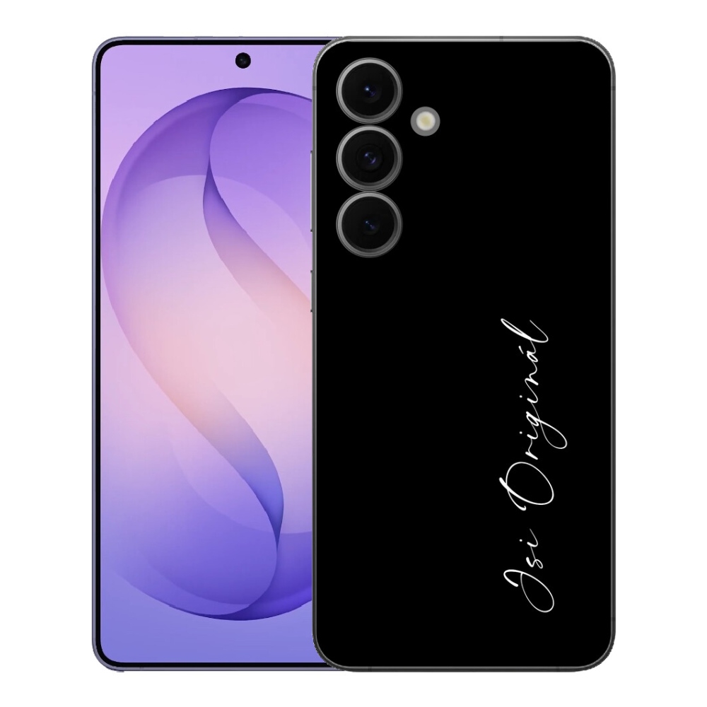 Gelový kryt mmCase na Samsung Galaxy S26 FE - jsi originál černé pozadí