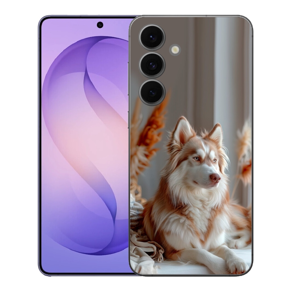 Gelový kryt mmCase na Samsung Galaxy S26 FE - klidný sibiřský husky
