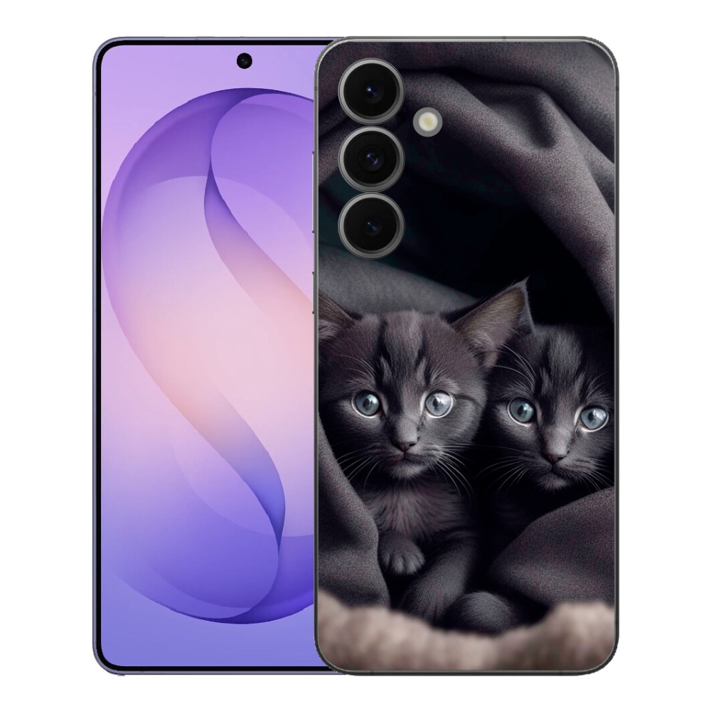 Gelový kryt mmCase na Samsung Galaxy S26 FE - kočičí duo