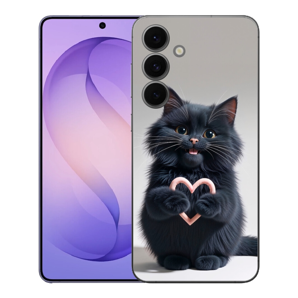 Gelový kryt mmCase na Samsung Galaxy S26 FE - kočičí láska 3