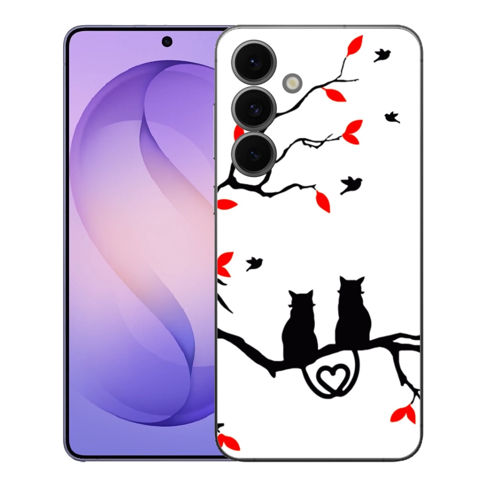 Gelový kryt mmCase na Samsung Galaxy S26 FE - kočičí láska