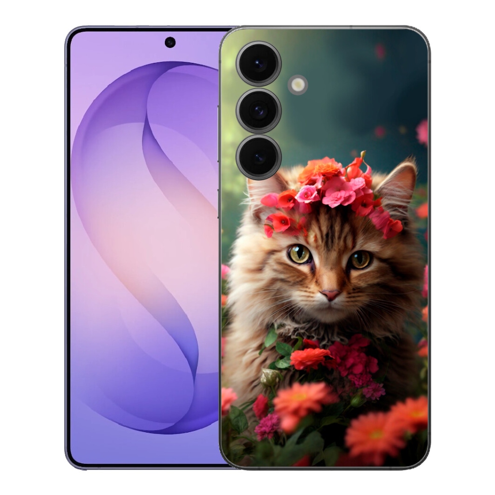 Gelový kryt mmCase na Samsung Galaxy S26 FE - kočíčí princezna