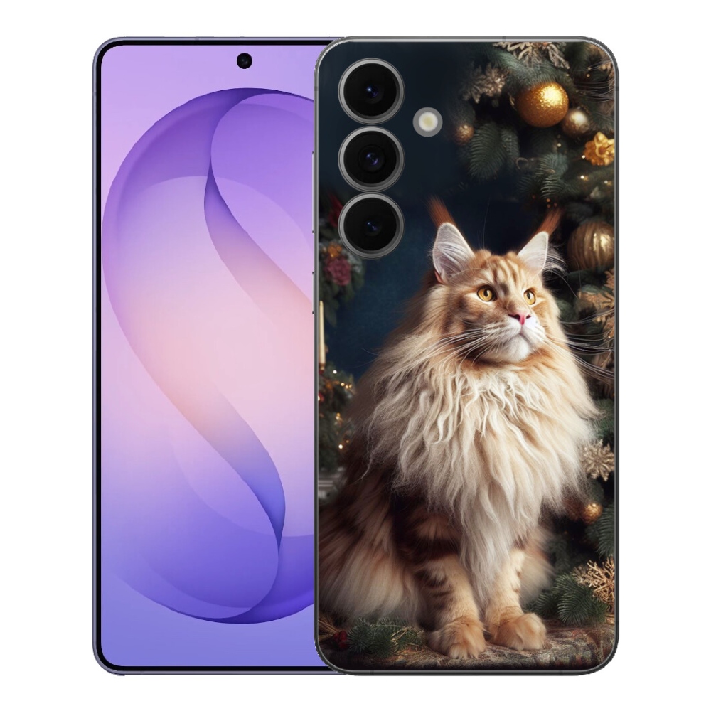 Gelový kryt mmCase na Samsung Galaxy S26 FE - kočka u stromku