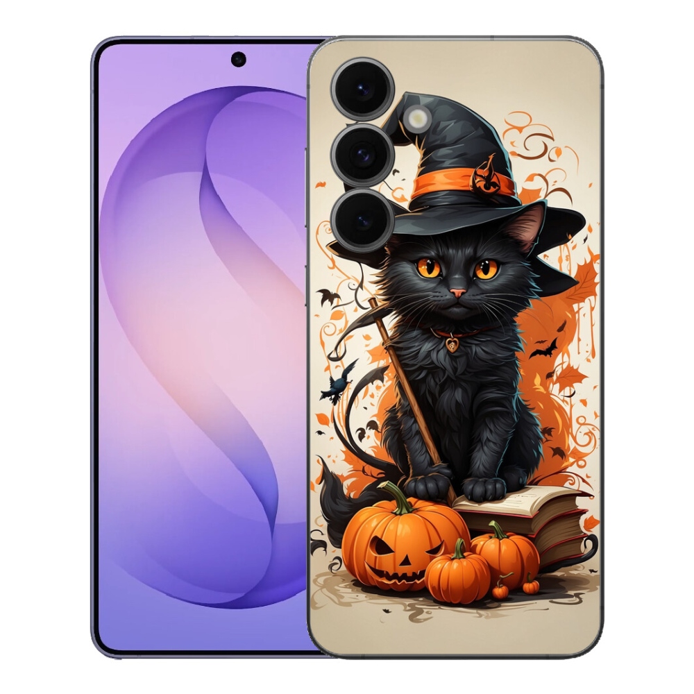 Gelový kryt mmCase na Samsung Galaxy S26 FE - kocour čaroděj