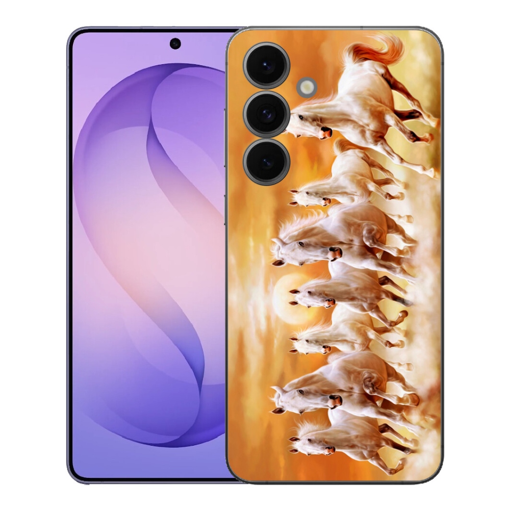 Gelový kryt mmCase na Samsung Galaxy S26 FE - koně 2