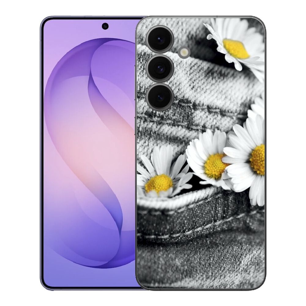 Gelový kryt mmCase na Samsung Galaxy S26 FE - kopretiny