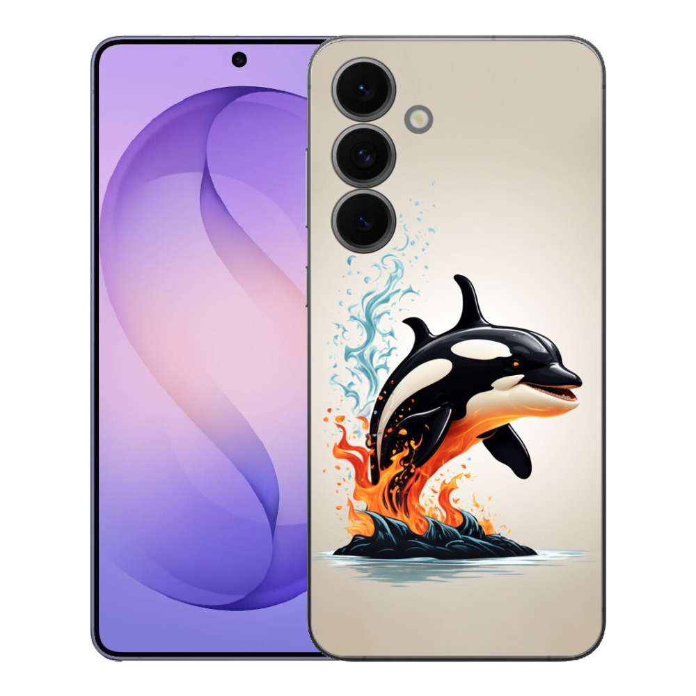 Gelový kryt mmCase na Samsung Galaxy S26 FE - kosatka